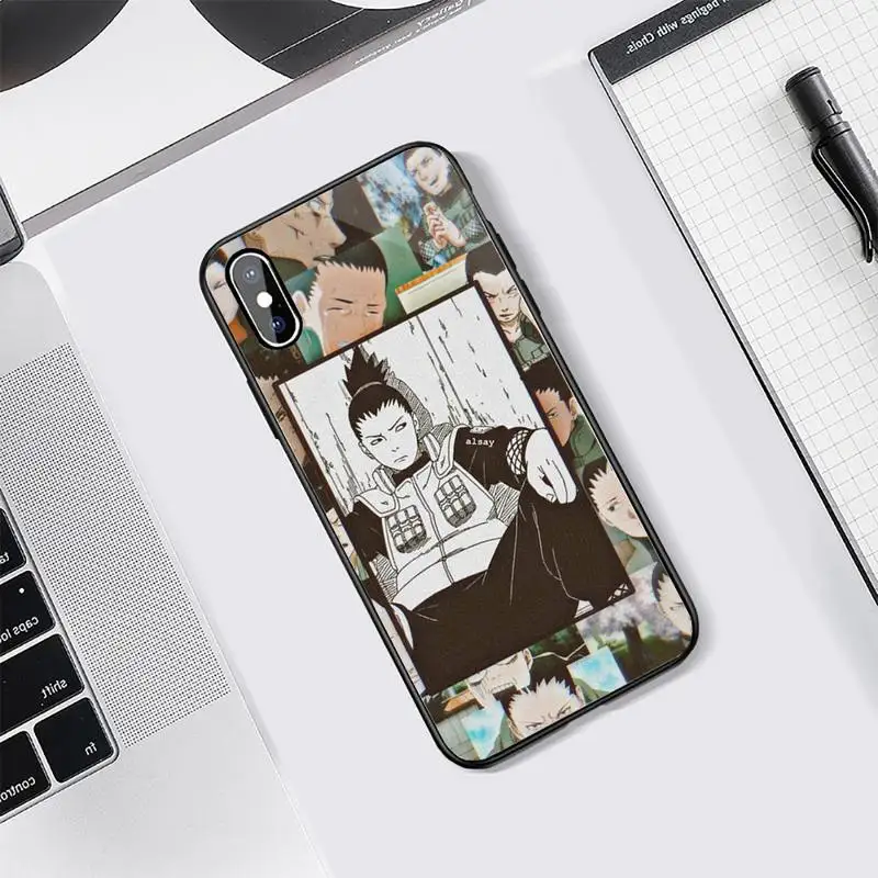 

Naruto shippuden shikamaru poster Phone Case Tempered glass For iphone 5C 6 6S 7 8 plus X XS XR 11 PRO MAX