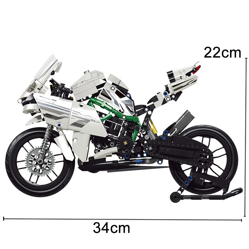 

800Pcs Bricks Racing Motorcycle Set City Car Model Building Blocks Boy Birthday Christmas Gift Kids Toys for children