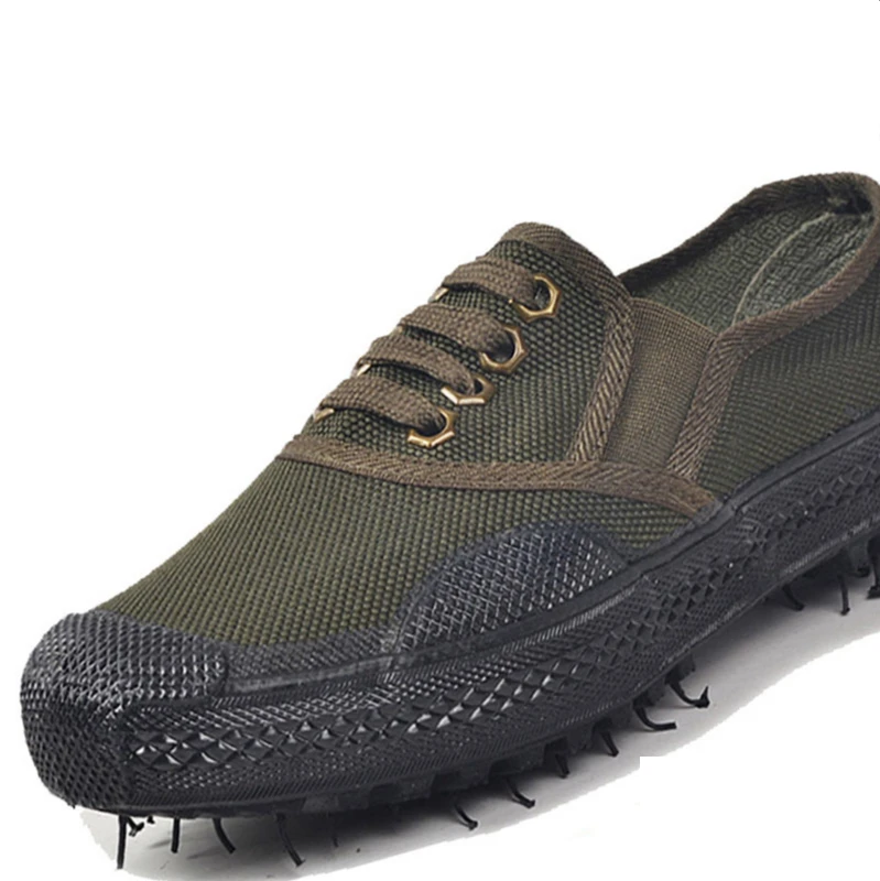 

Liberation of high camouflage training shoes, labor protection shoes, high top shoes for migrant workers