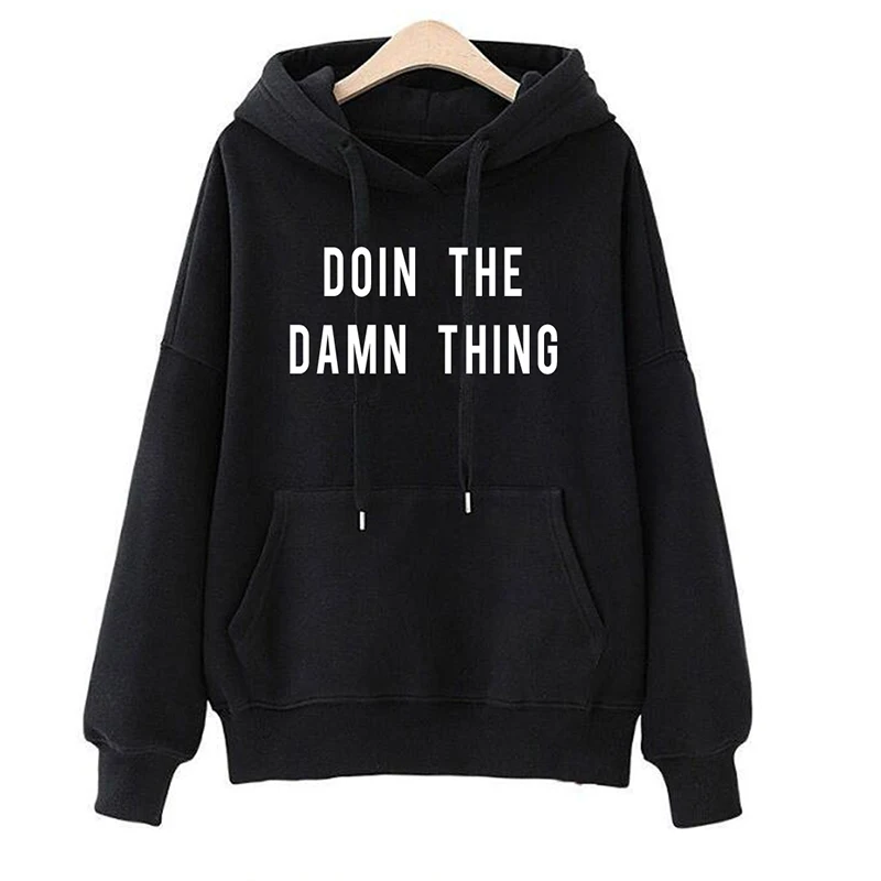 Женские пуловеры с капюшоном Молодежная Спортивная одежда графическим рисунком