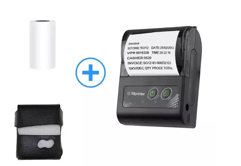 Milestone портативный термопринтер Bluetooth чековый купюр 58 мм 2 дюйма Мини pos