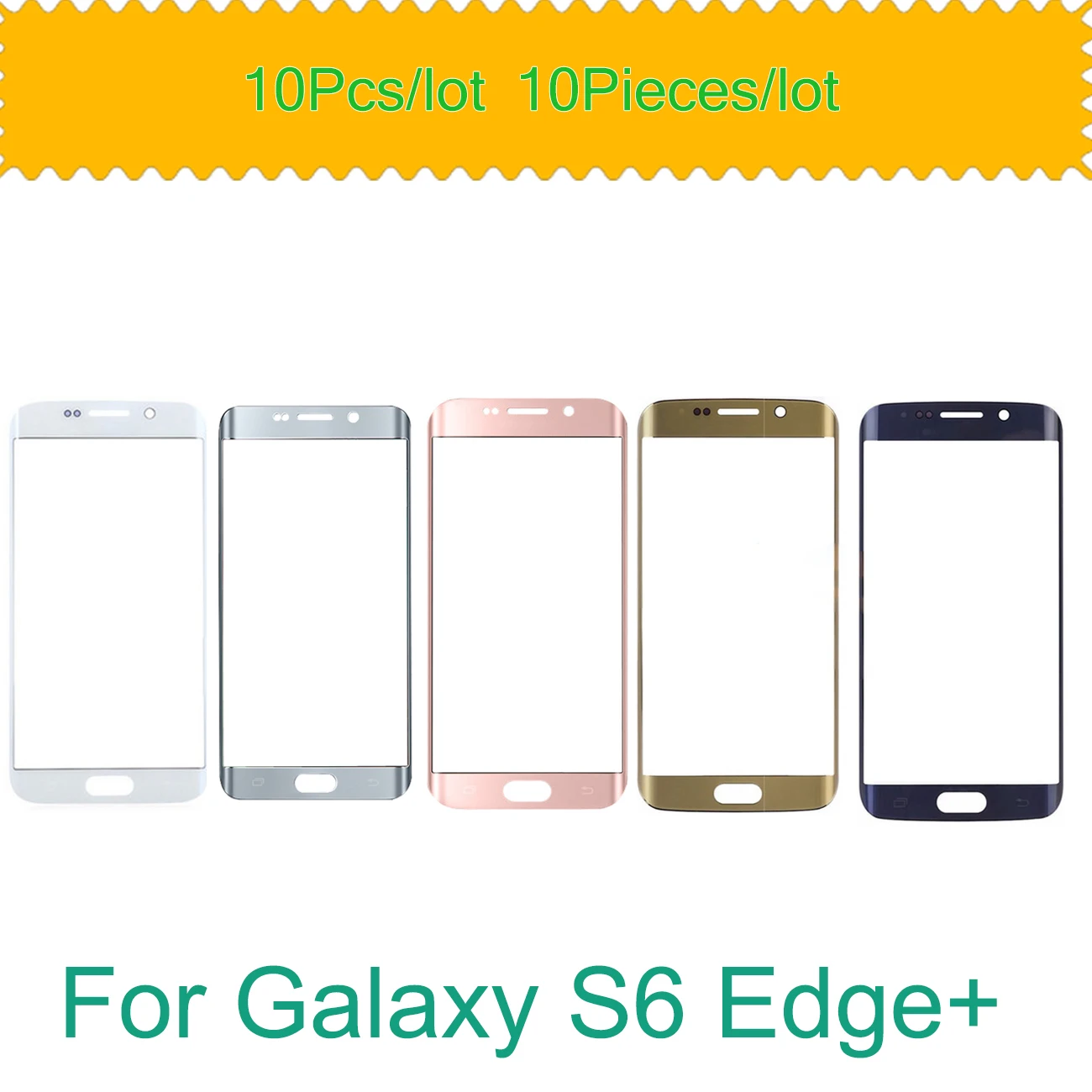 10 шт./партия для Samsung Galaxy S6 Edge + Plus G928 Сенсорная панель стеклянная линза переднее