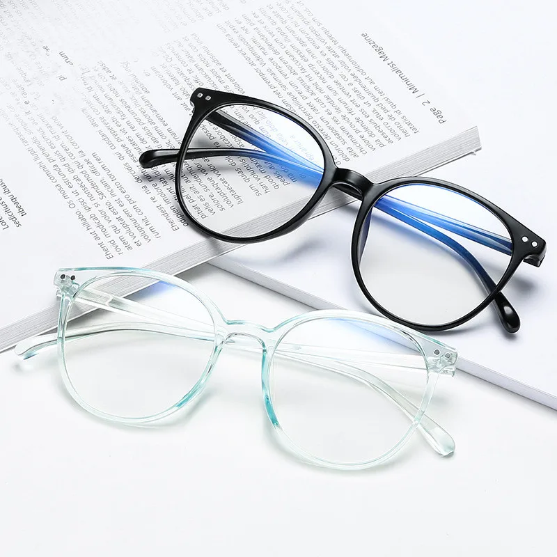 

New Trends Office Anti Blue Light Oversized Retro Computer Glasses Women Blue Blocking Gaming Big Size for Men Eyeglasses Frame
