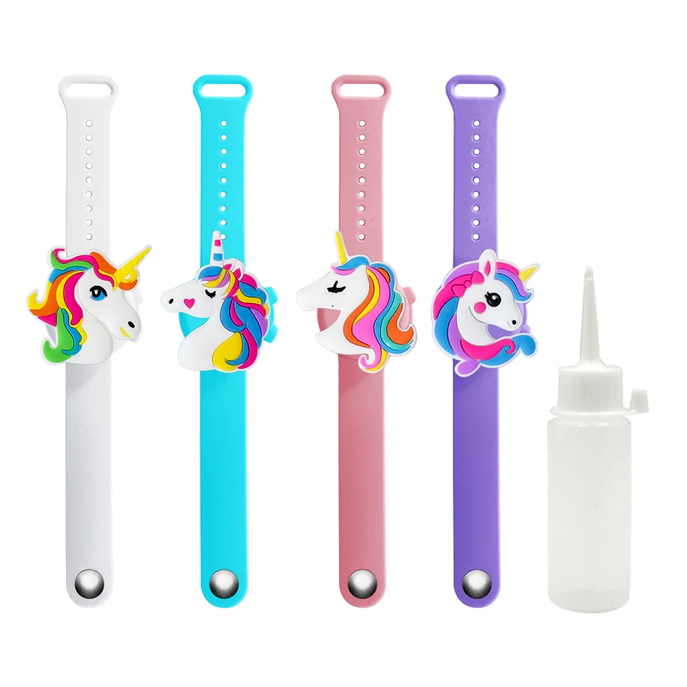 4 шт. Портативный браслет для рук мыльный диспенсер дезинфекции дезинфицирующего