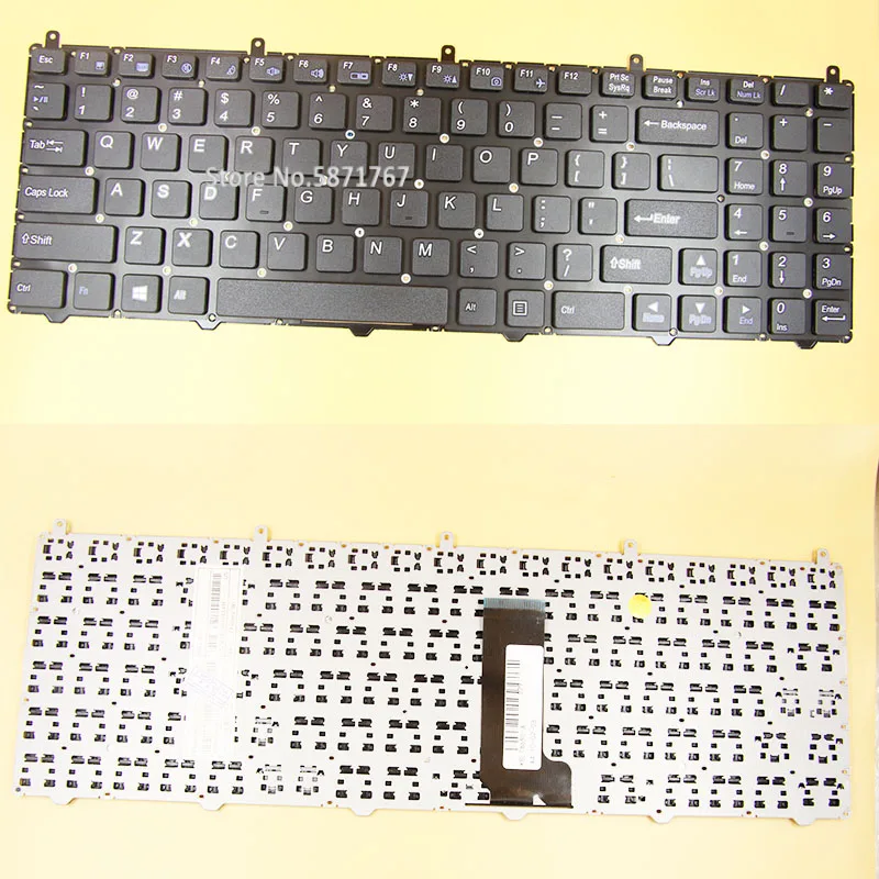 Клавиатура для ноутбука CLEVO W650 W650DC W650RB W650RC W650RC1 W650RN W650RZ W650EH цвет черный