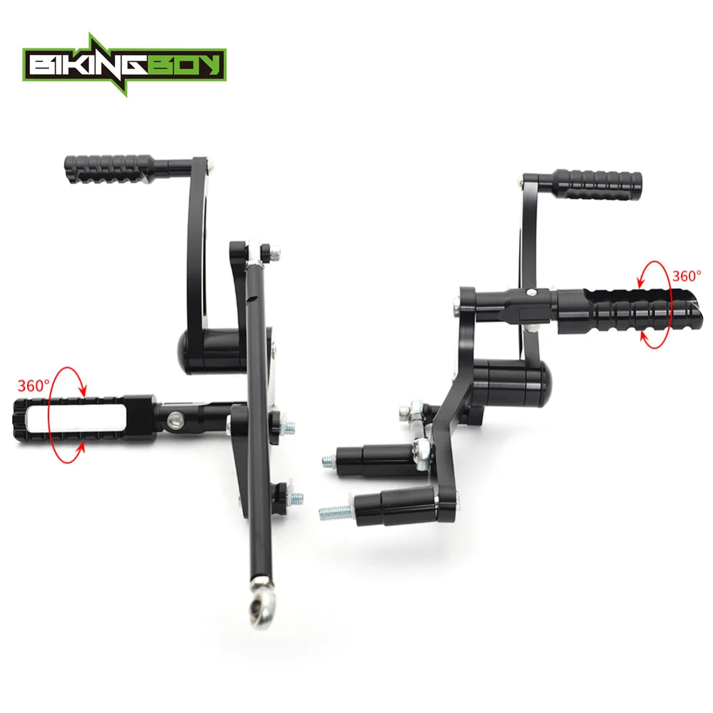 

BIKINGBOY Move Forward 12"-13" Forward Controls Footpegs For Harley Street Bob FXBB Low Rider FXLR 2018 2019 2020