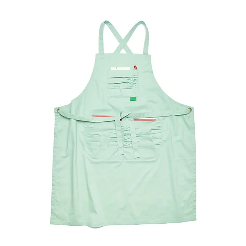 Длинный хлопковый фартук 4 цвета бариста кафе бармена пекаря Кондитерская