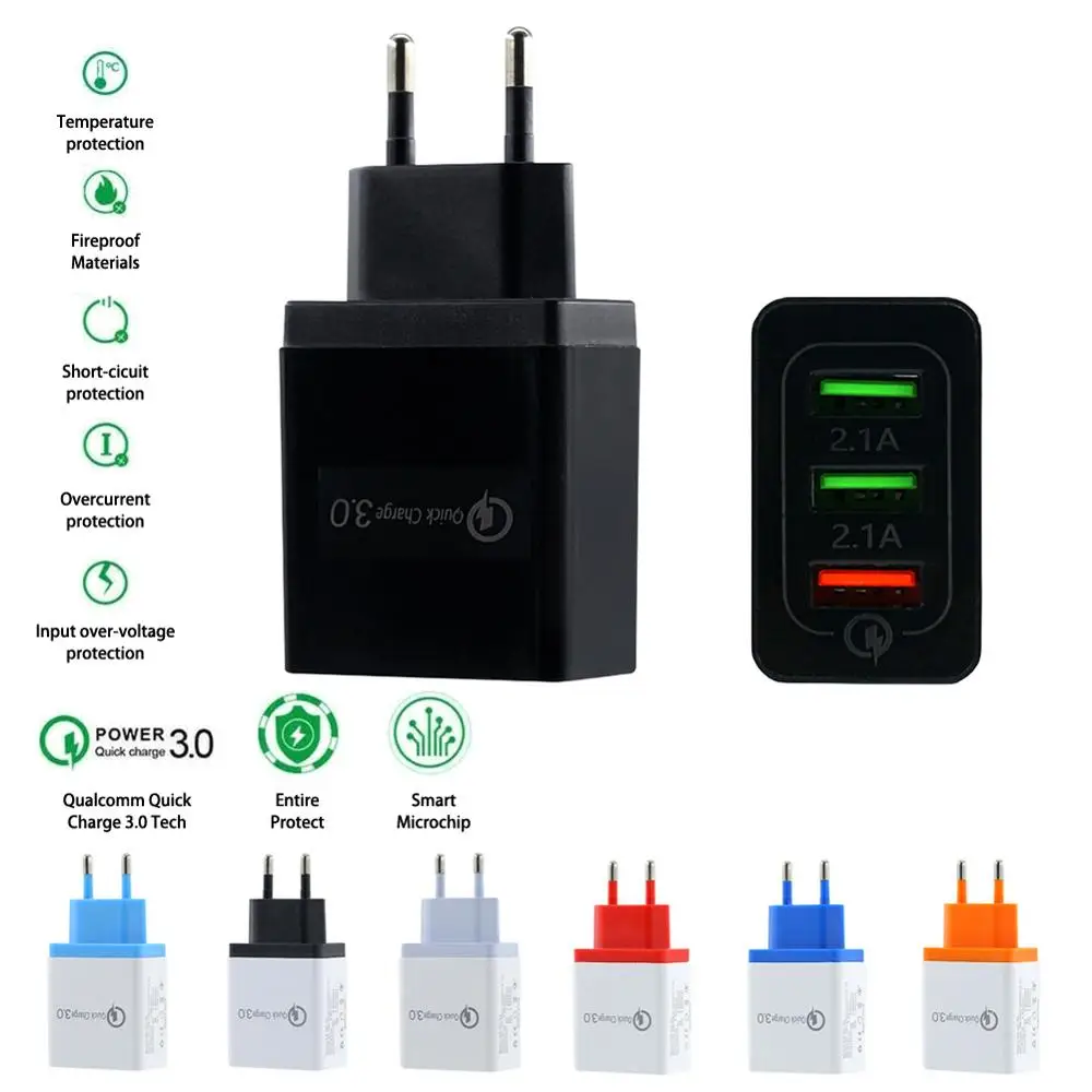 Мобильный телефон с быстрой зарядкой QC 3 0 быстрое зарядное устройство USB