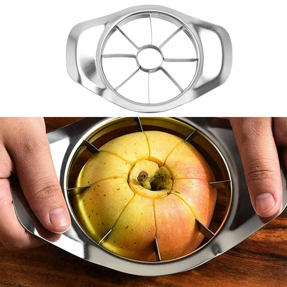 

Slicer And Corer Stainless Steel Ultra-Sharp Cutter Slicer 8 Slices Kitchen Multi-function Assist Cutter Fruit Divider Tool
