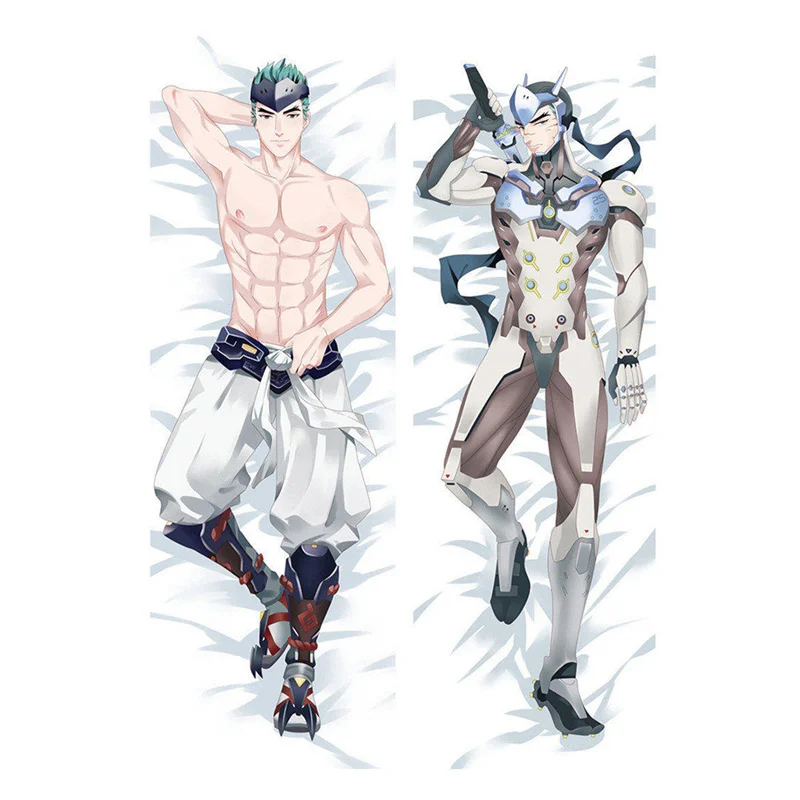 Anime Overwatches Pillow Case OW Dva Genji Hanzo Junkrat Reaper Cover Double-sided Bedding Body Hugging Pillowcase Gifts |