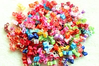 100pcslot small pet dog exquisite grooming accessories product hand made small dog hair bows rubber band cat hair rubber bands