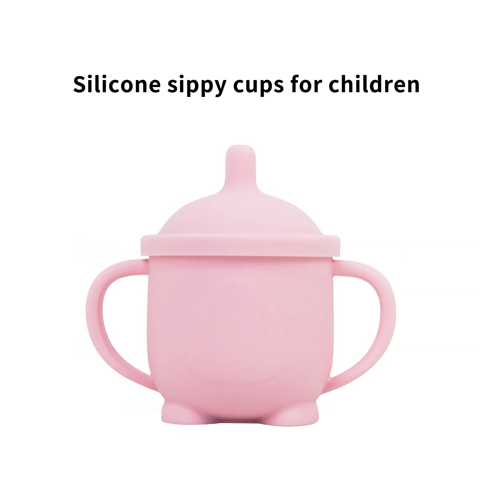 

Детская безопасная Милая силиконовая тренировочная чашка для малышей обучающая посуда для напитков силиконовые чашки для закусок детская ...