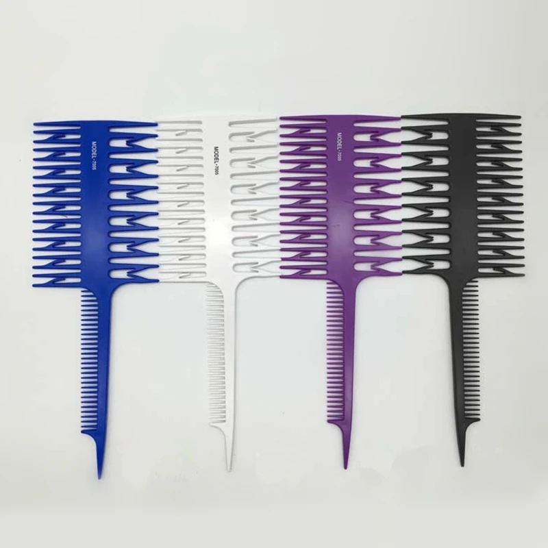 

Professional Hair Comb Hair Dyeing Highlight Hair Brush Fish Bone Rat Tail Comb Barber Hairdressing Comb Salon Hair Styling Tool