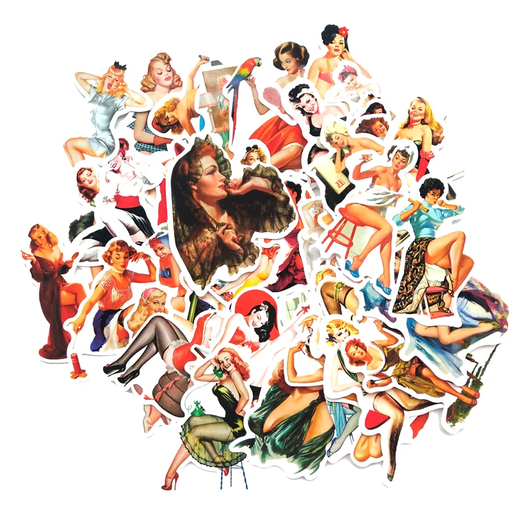 50 шт./компл. Ретро эротическая фотосессия для ноутбука автомобиля скрапбукинга