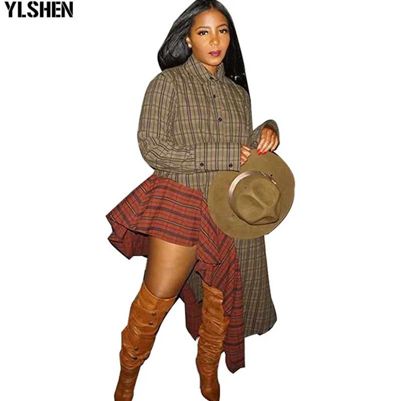 

African Design Dresses for Women Plus Size Dashiki Irregular Grid Patchowrk African Dress Africa Clothing Vintage Robe Africaine