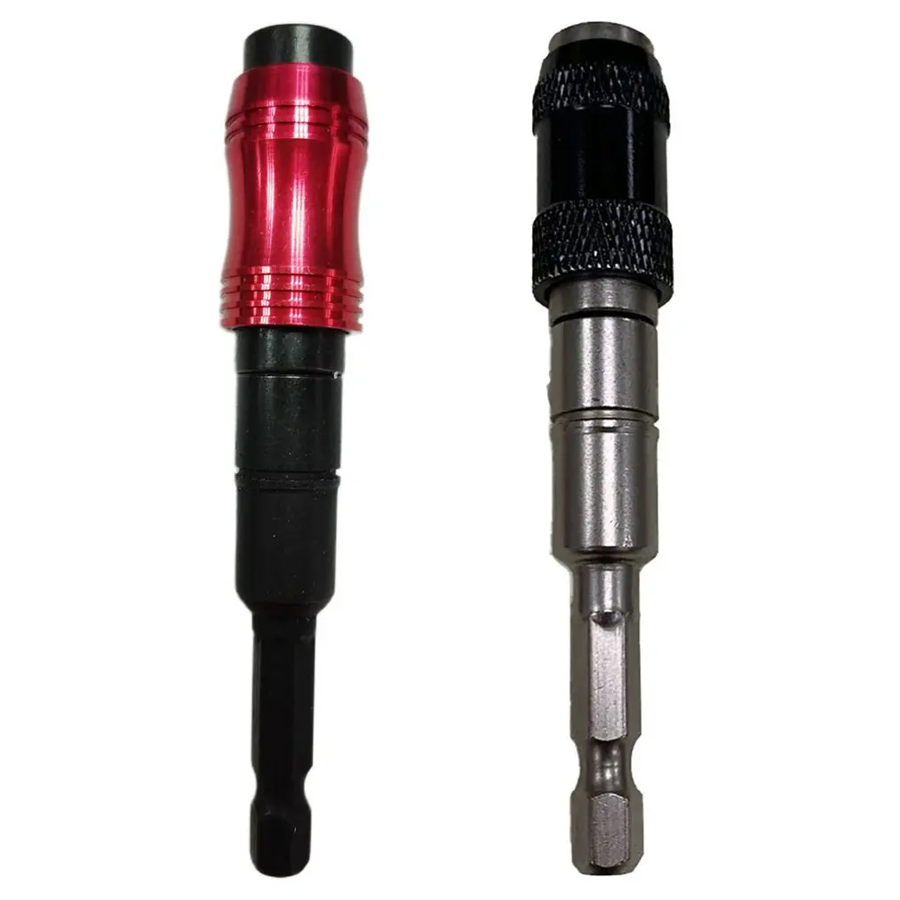 

1/4" Magnetic Screw Drill Tip Drill Screw Tool Quick Change Locking Bit Holder Drive Guide Drill Bit Extensions Pivot Drill