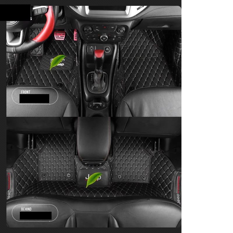 

car styling floor mats for jeep compass MP 552 2017 2018 2019 2020 accessories auto carpet rug matten cover