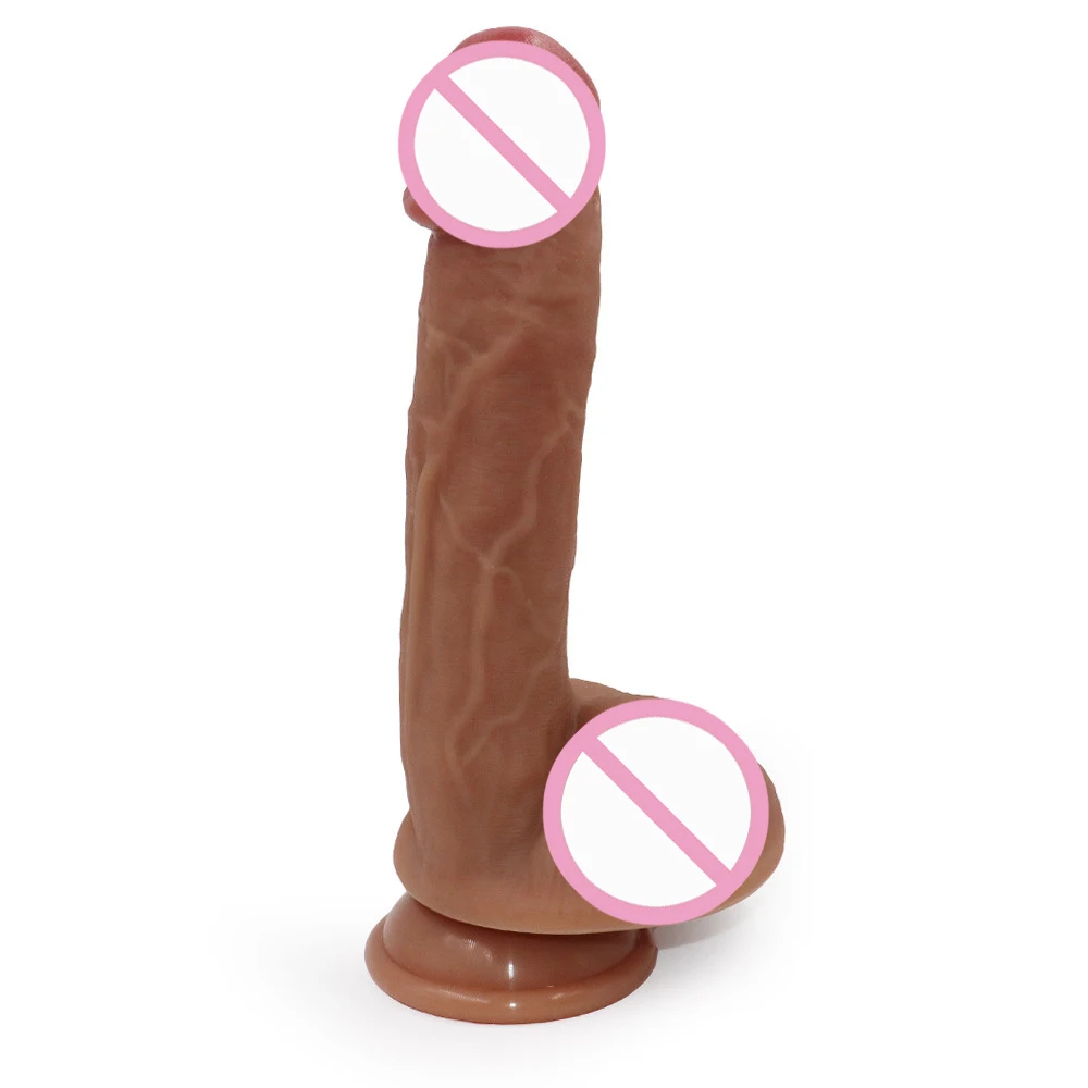 8/9 Inch двойной Слои силиконовый Dildo Секс игрушки для Для женщин большой