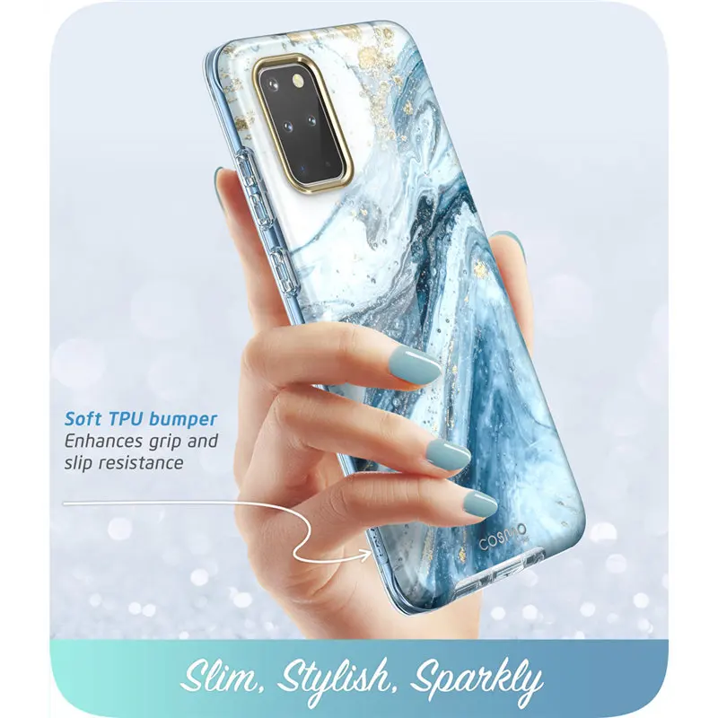 for samsung galaxy s20 plus 5g case i blason cosmo full body glitter marble bumper cover case without built in screen protector free global shipping