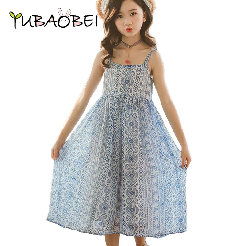 Длинное платье для девочек крупного телосложения Широкое Платье 2021 летняя