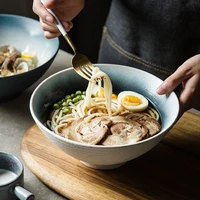 japanese branch pottery bowl special noodles large salad bowl creative restaurant utensils