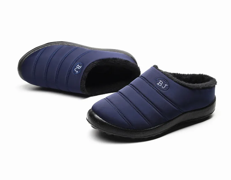 Size35-46; женская зимняя обувь из водонепроницаемого материала; пара зимних ботинок унисекс; Теплые повседневные ботинки на меху с нескользящей подошвой