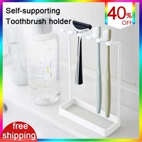 toothbrush holder bathroom products toilet vertical toothbrush razor shelf stable ventilated bath accessories six pack for home
