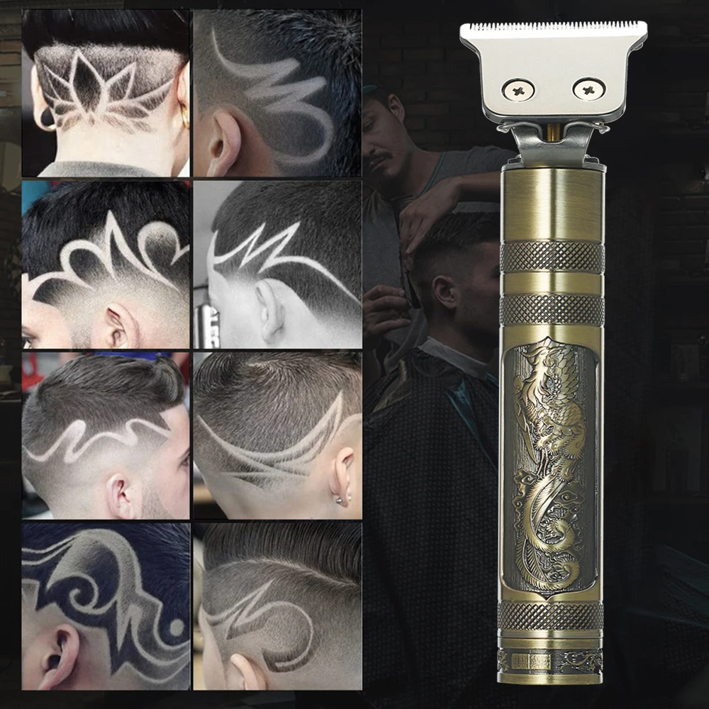 Мужской триммер для волос портативная электрическая машинка стрижки с USB