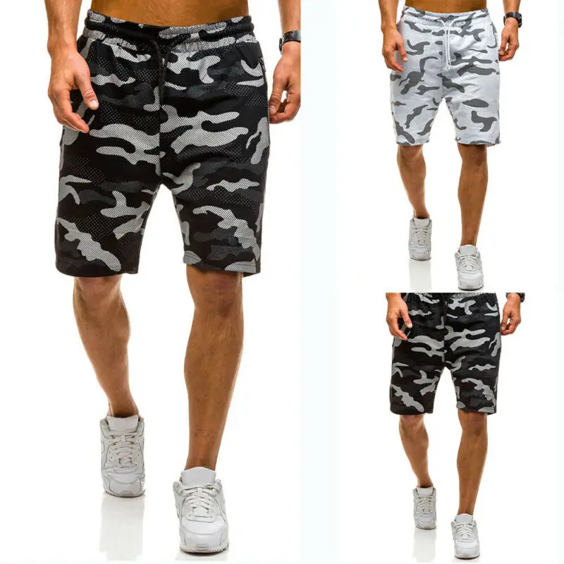 

Mens Shorts Casual Summer Mens Clothing Drawstring Elastic Waist Camo Shorts Cool Sports Short Pants Shorts Men