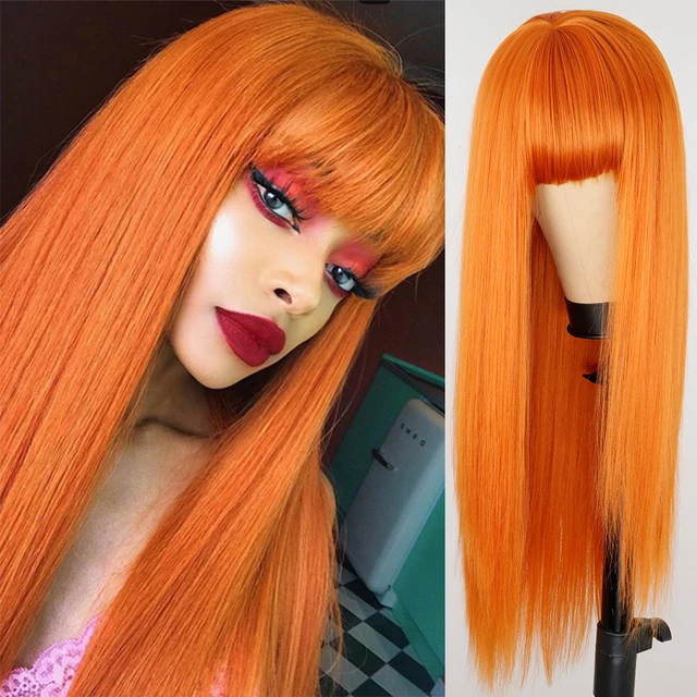 ウィッグロング [オレンジ] Original Wig Long Orange