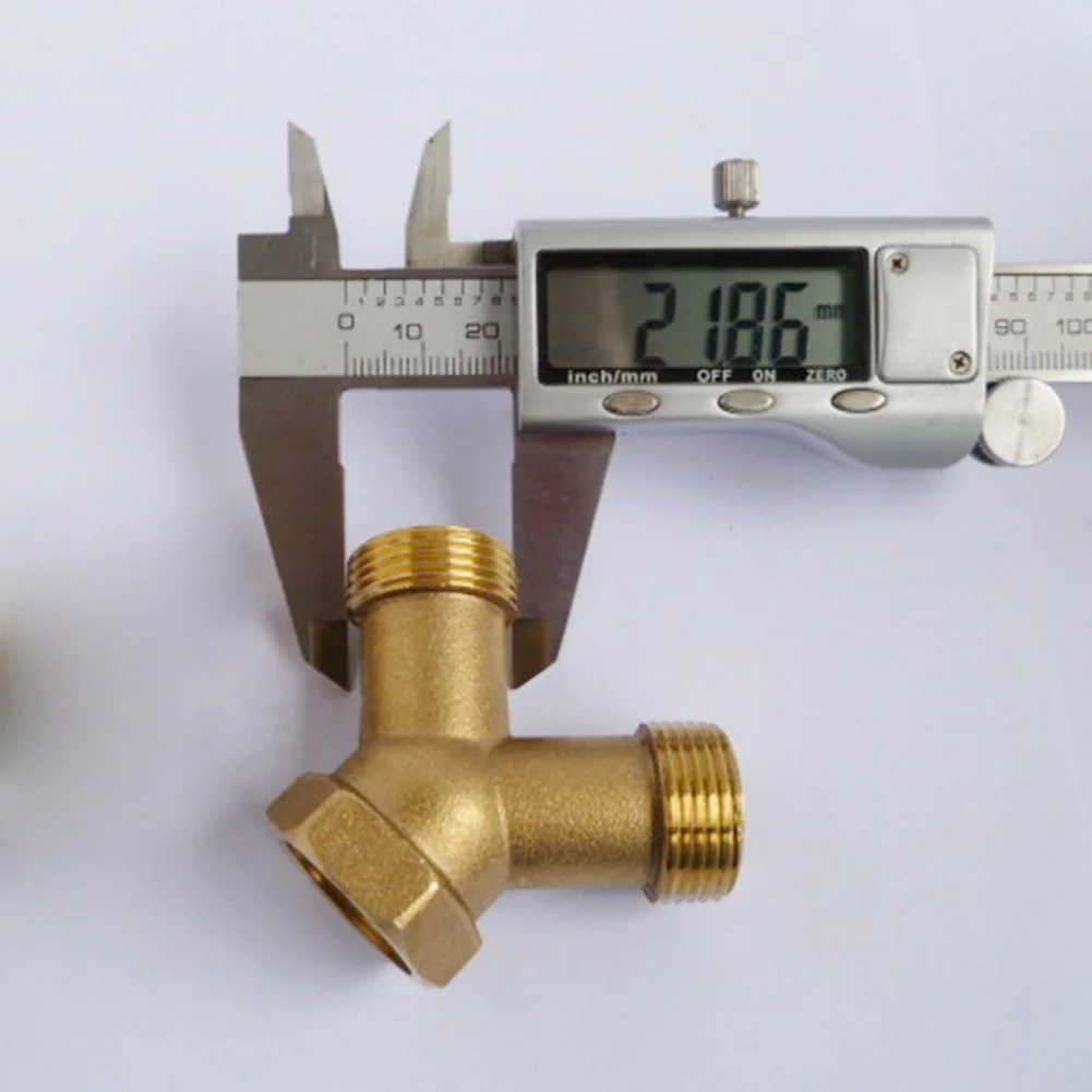 

3/4" Joiner Union Connector Washing Machine Brass High Pressure Y Piece Swivel Splitter Hose