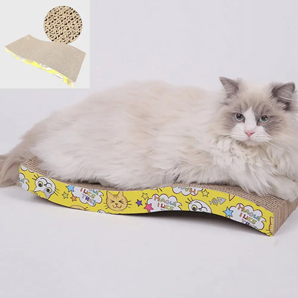Кошачьи игрушки кошачья Когтеточка S-образная гофрированная бумага С Кошачьей