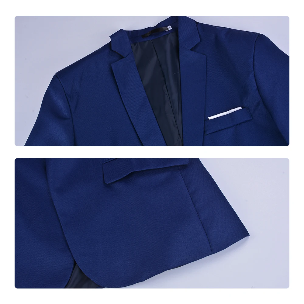 Мужские костюмы CYSINCOS приталенный деловой жилет костюм жениха изысканные