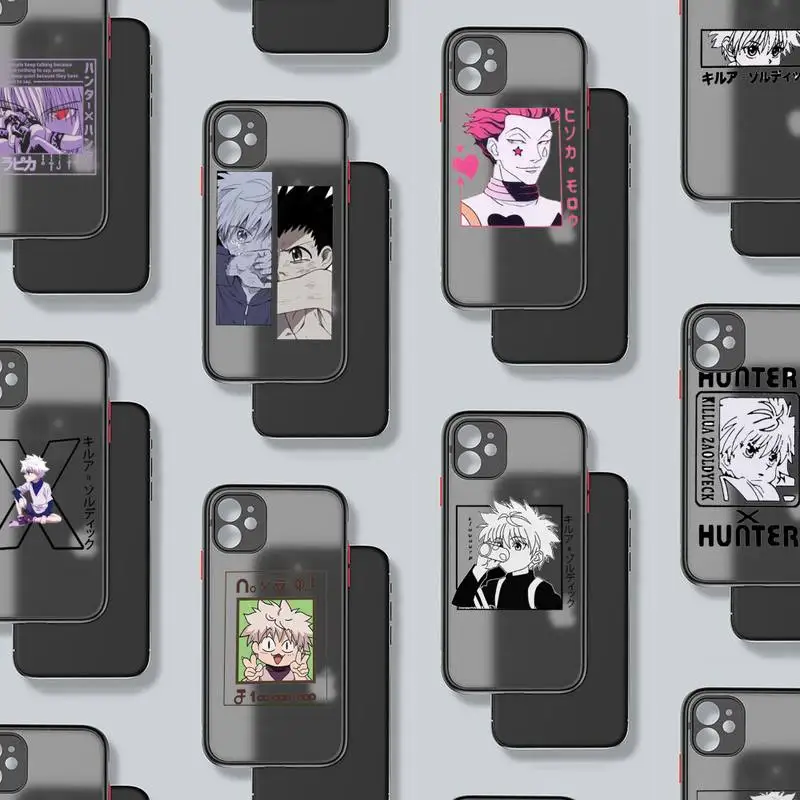 

Hunter X Killua Zoldyck Anime Phone Case matte transparent For iphone 7 8 11 12 plus mini x xs xr pro max cover