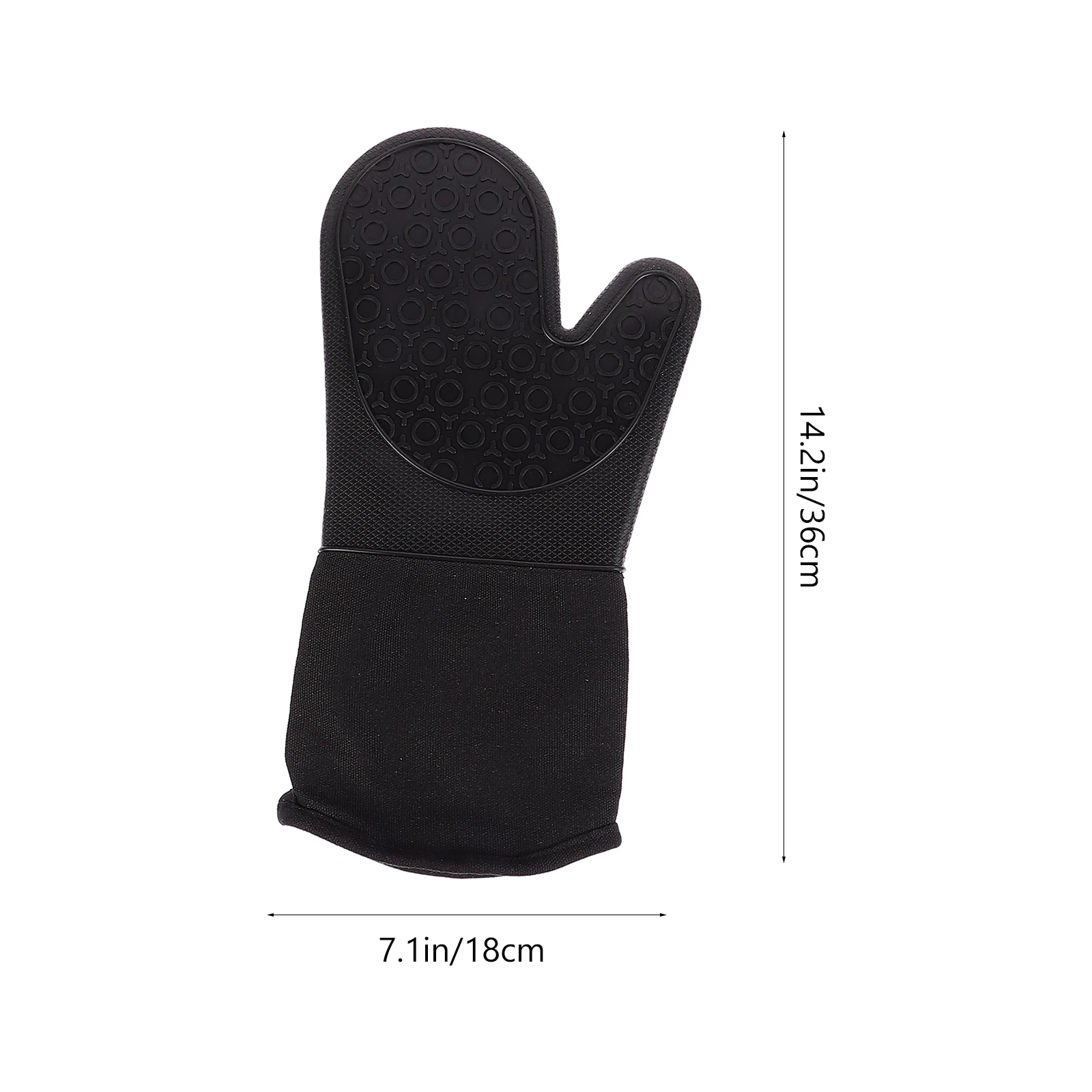 

2pcs Silicone Baking Gloves Oven Heat-resistant Mitt with 2pcs Pot Holders