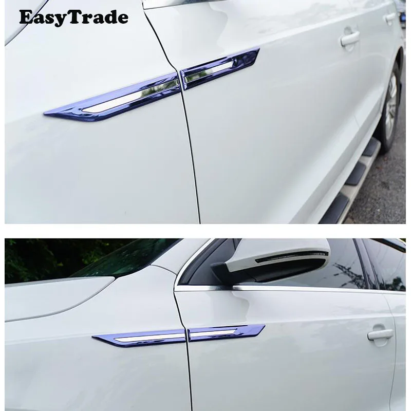 ABS Chrome 2pcs Leaf plate side mark decoration cover sticker accessories 3D Stickers For BMW 640i 640d 2018 2019 accessrioes | Аксессуары