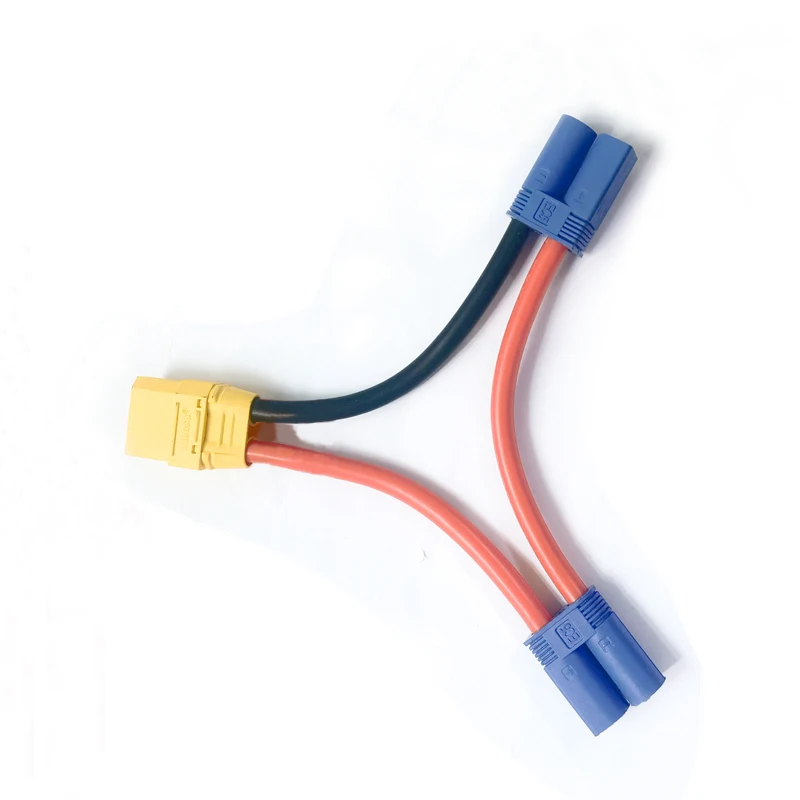 

XT90 Female to EC5 Male Plug Connector Series Line Adapter Cable 10AWG Wire 10cm Length for Aircraft Model Battery ESC Parts