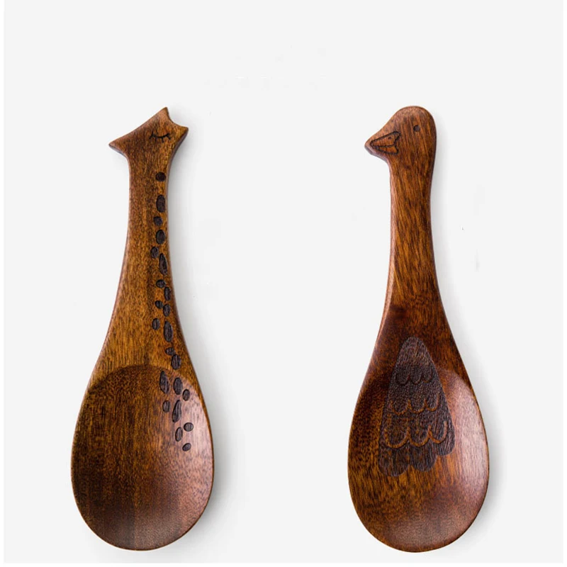 High Quality Wood Fish Shape Rice Spoon Exquisite Big Plain Style Meal Spoons Electric Cooker Accessories | Дом и сад