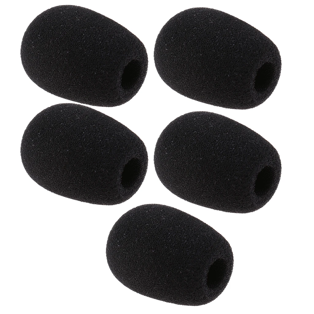 5 Pieces Mini Condenser Microphone Sponge Windshiled Windscreen Mic Cover | Спорт и развлечения