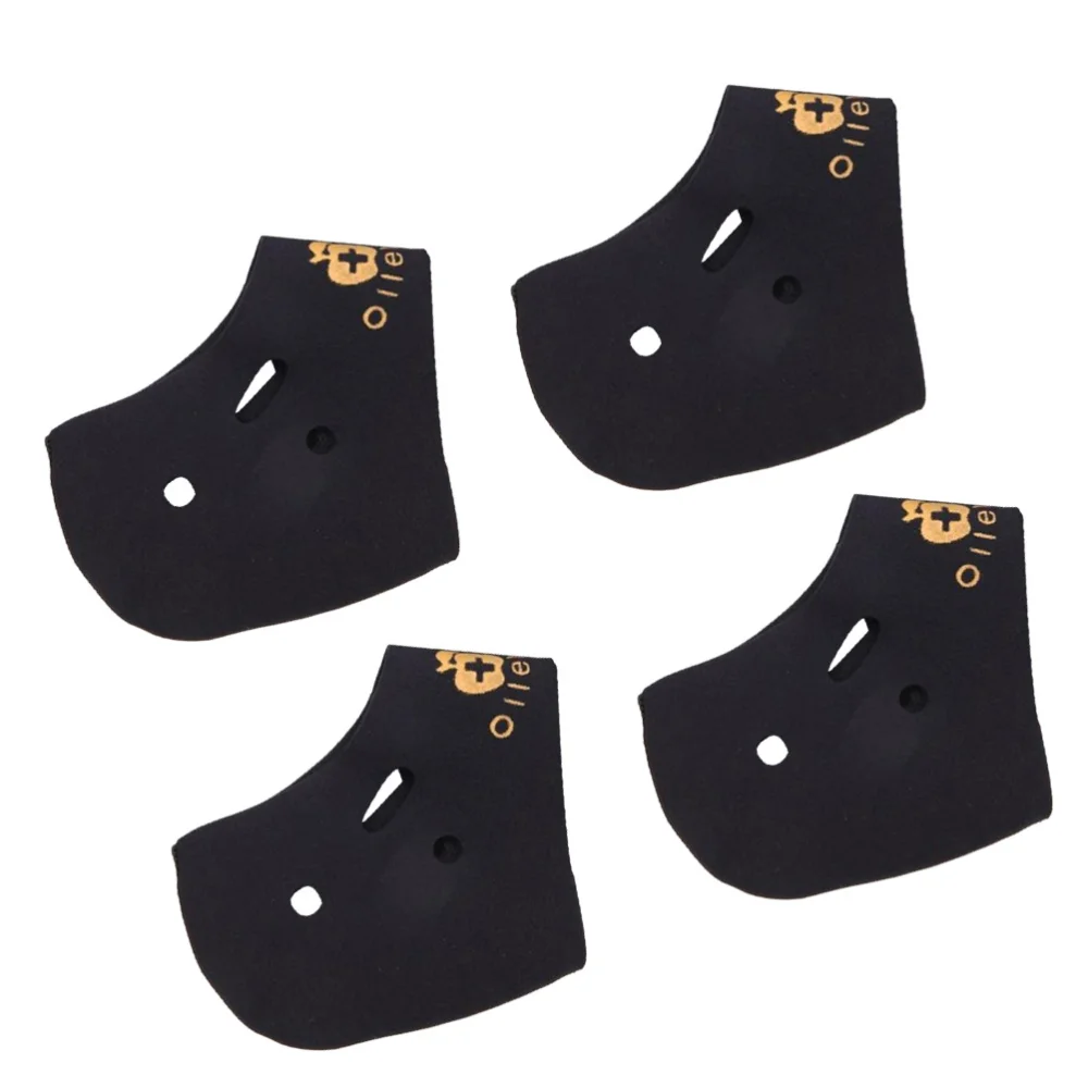 

4pcs Plantar Fasciitis Therapy Wrap Heel Foot Pain Arch Support Ankle Brace Heel Protector Insole Orthotic(Black)