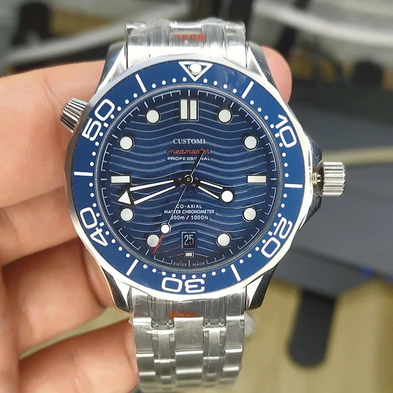

42mm Men's Watch Automatic Mechanical Blue Dial Ceramic Bezel Sapphire 316 Stainless Steel Storage Luminous Men's Wrist