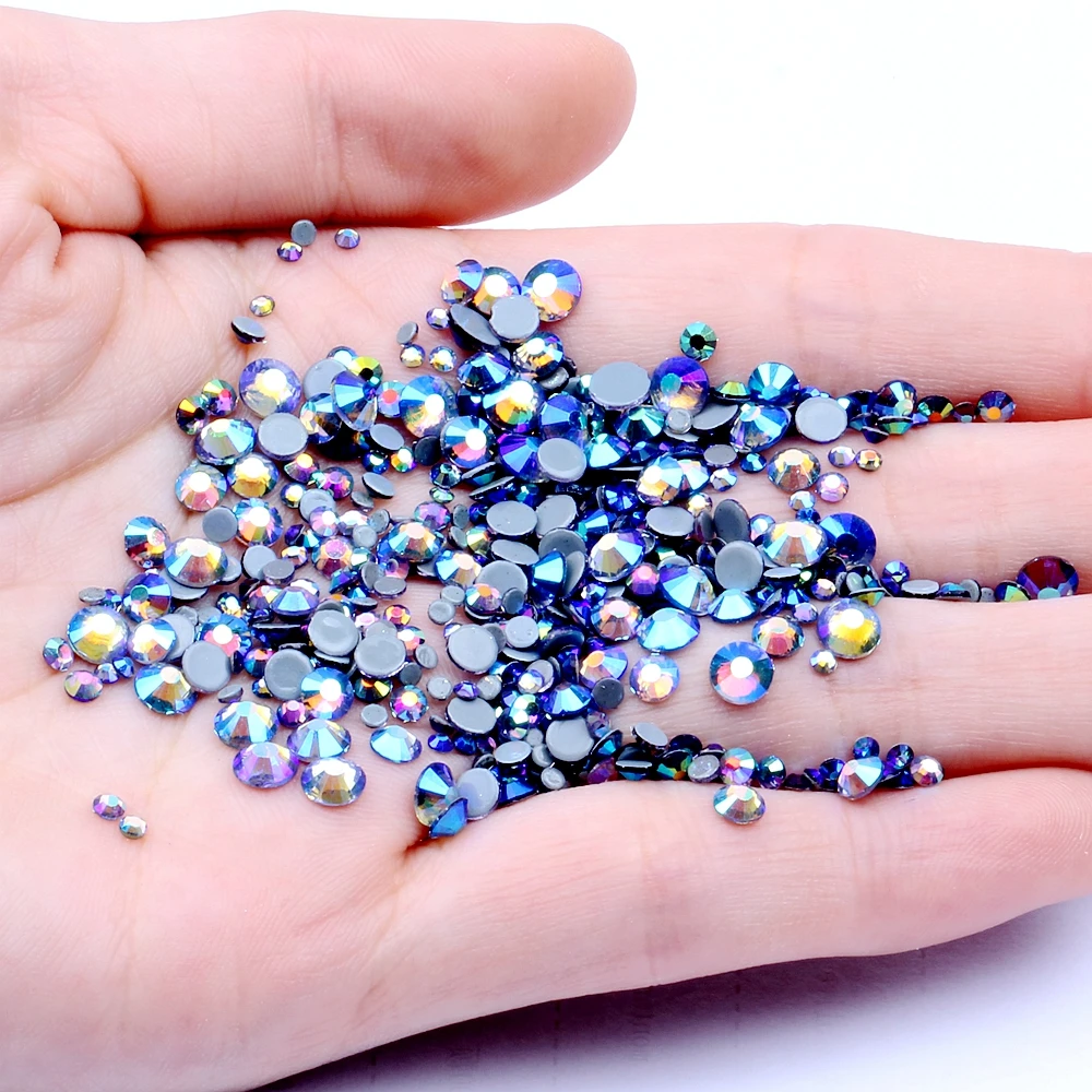 Танзанит AB SS6 SS30 Кристалл Стекло железо на горный хрусталь/горячая фиксация