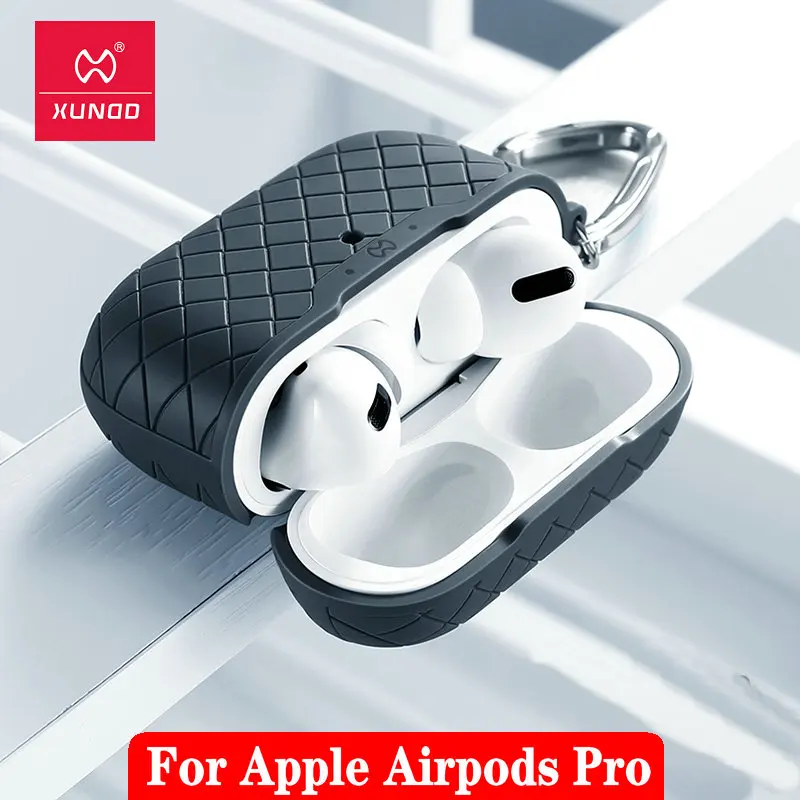 

XUNDD For Apple Airpods Pro Case Ultra Thin Silicone Shockproof Case For Airpods 1 2 3 Cover 360 Protective Give Metal Hook