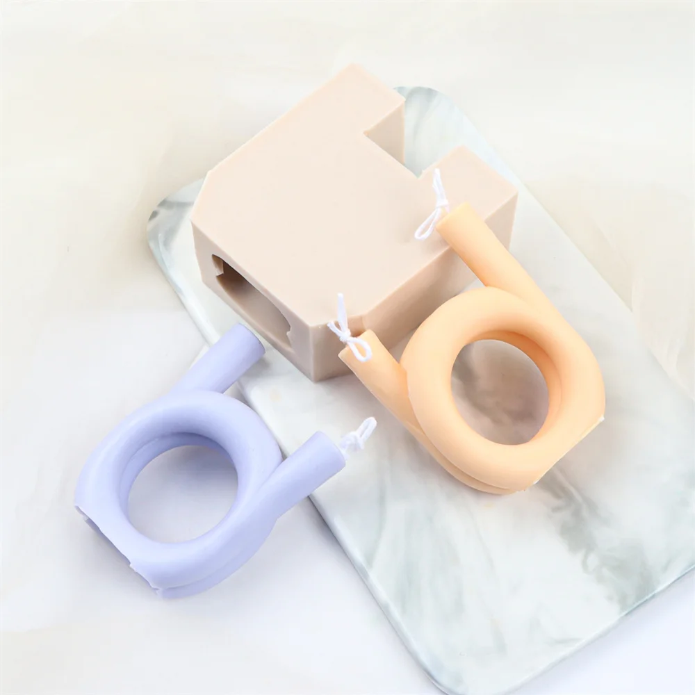 Круглая форма в виде свечи простом стиле силиконовая нить Узелок искусственная