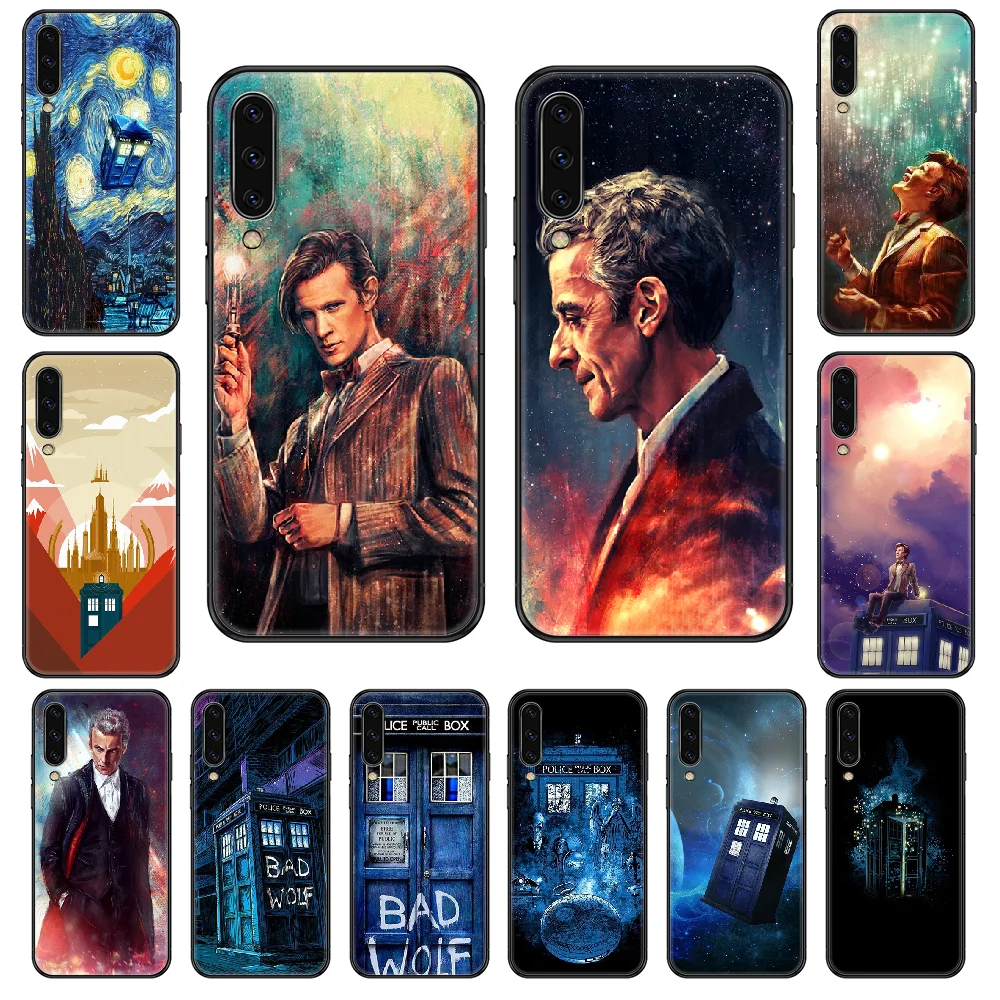 Чехол для телефона TV Doctor Who Box Samsung Galaxy A 3 5 8 9 10 20 30 40 50 70 E S Plus 2016 2017 2018 2019 черный