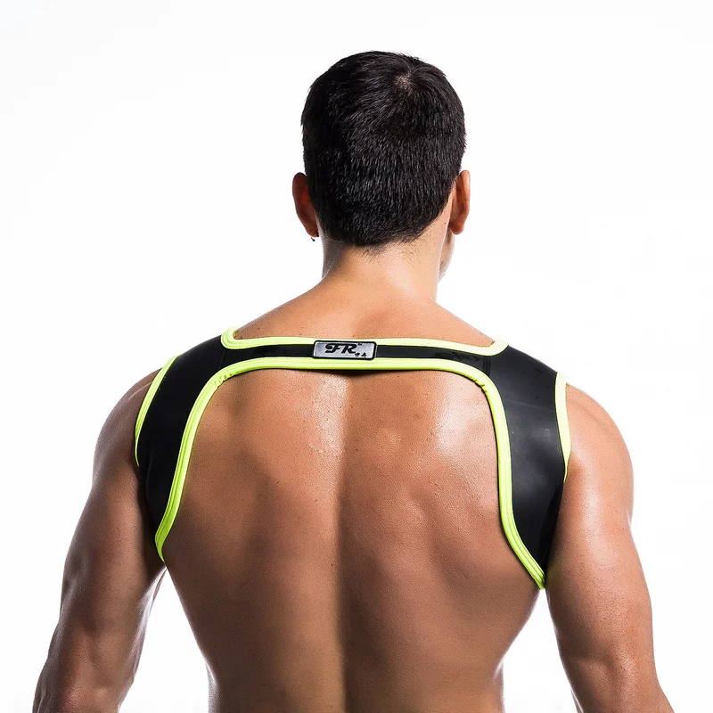 Мужские ремни Топ на бретелях Резина бондаж плечо грудные мышцы ремня через одно