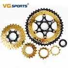 VG Спорт 9 10 11 12 скоростей MTB отдельные велосипедные свободные колеса сверхлегкие кассеты из алюминиевого сплава золотые свободные колеса кронштейн звездочка