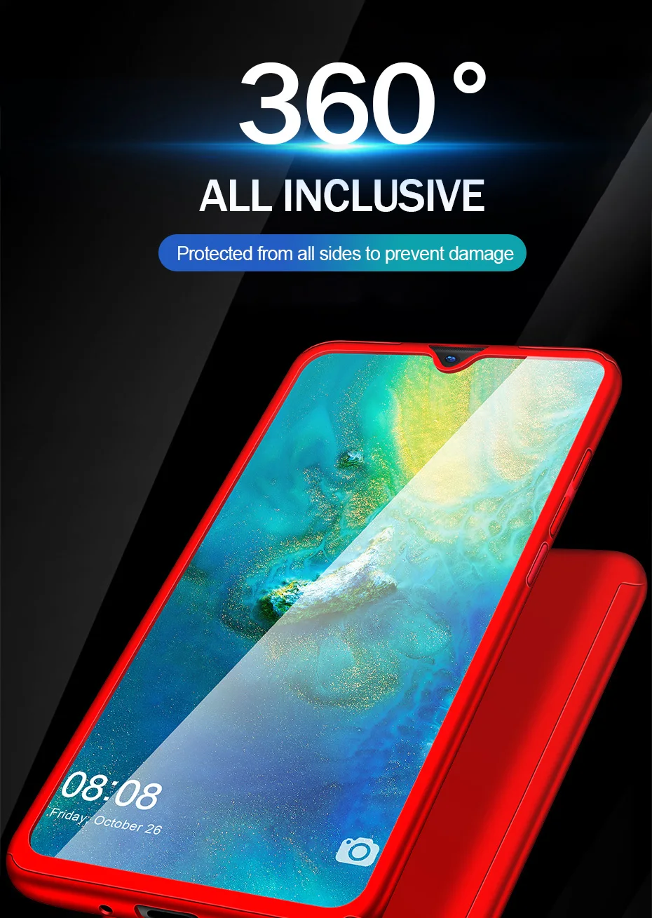 360 полная крышка для телефона для huawei P30 Pro P Smart плюс P10 P20 P30Lite для Коврики 8 9 10 20Lite 30Pro 20X Стекло пленка, чехол для телефона