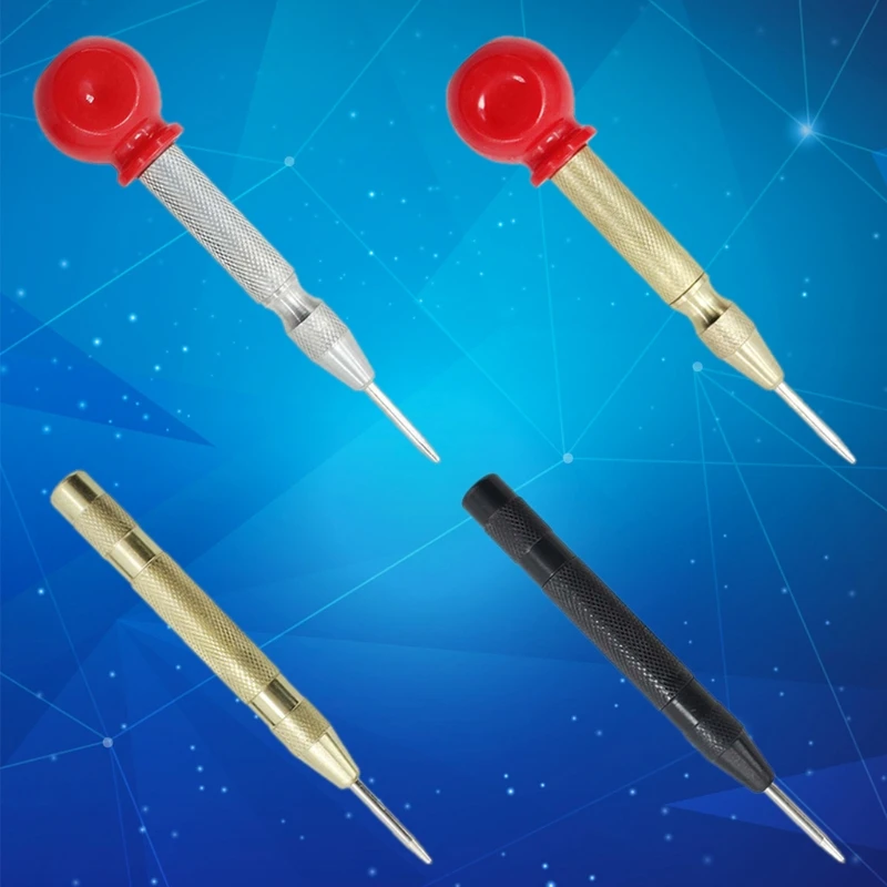 

Automatic Center Pin Spring Loaded Punch Marking Holes Wood Marker Woodwork Tool