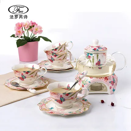 Европейский бытовой чайный набор Керамическая свеча нагрев густое стекло